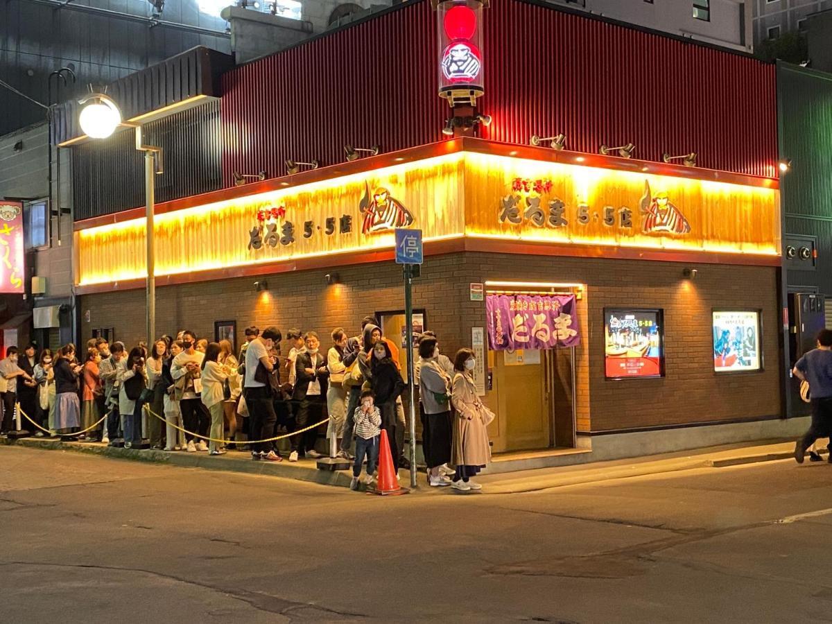 M88303スーペリアルーム最大7名 東本願寺駅前 すすきのエリア 観光食事好立地 Apartment ซัปโปโร ภายนอก รูปภาพ